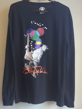 Jimi Hendrix. Black Graphic Long Sleeve Tee. Unisex. Size XL.